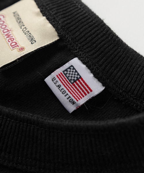 Goodwear(グッドウェア)の「【75】【Goodwear/グッドウェア】 ヘビーウェイト USAコットン ヘンリーネック 半袖Tシャツ/レギュラーシルエット/26SS新色追加(Tシャツ/カットソー・メンズ・カーキ/ブラウン/ブラック/ホワイト/グレイッシュベージュ/チャコールグレー/グレー/ネイビー/ダークグレー/ダークグリーン/ライトブラウン/ダークブルー/ピンク・L/M/XL/S)」の17枚目の写真