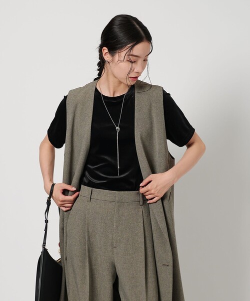 セール】ベロア コンパクト ショートスリーブTシャツ（Tシャツ