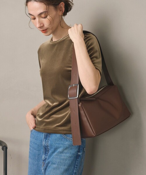 BEAUTY&YOUTH UNITED ARROWS(ビューティーアンドユースユナイテッドアローズ)の「ベロア コンパクト ショートスリーブTシャツ(Tシャツ/カットソー・レディース・オリーブ/ブラック/ライトグレー・FREE)」の18枚目の写真
