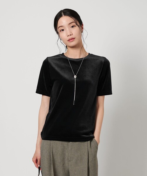 ユナイテッドアローズ　ベロア ベロア コンパクト ショートスリーブTシャツ（Tシャツ