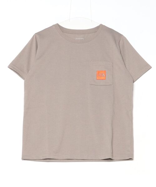 THE NORTH FACE（ザノースフェイス）の「ザ ノース フェイス THE NORTH FACE S/S SquareLogo Pocket Tee_ショートスリーブスクエアロゴポケットティー（Tシャツ/カットソー・レディース・ブラウン/ホワイト/ブラック・S/M/L/XL）」の10枚目の写真