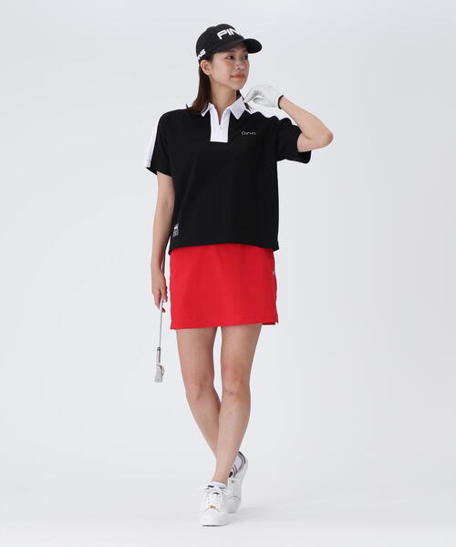 PING APPAREL】超速乾カノコ半袖ポロシャツ ＜GOLD＞ (LADIES