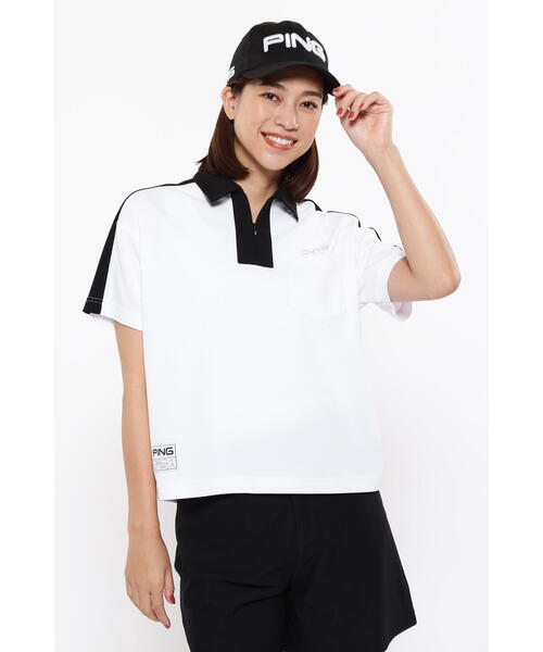 ポロシャツ ポロ 「PING APPAREL」超速乾カノコ半袖ポロシャツ 「GOLD」 (LADIES) レディース PING APPAREL】超速乾カノコ半袖ポロシャツ ＜GOLD＞ (LADIES
