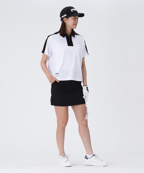 ポロシャツ ポロ 「PING APPAREL」超速乾カノコ半袖ポロシャツ 「GOLD」 (LADIES) レディース PING APPAREL】超速乾カノコ半袖ポロシャツ ＜GOLD＞ (LADIES