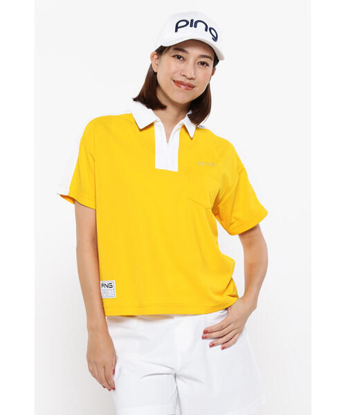 ポロシャツ ポロ 「PING APPAREL」超速乾カノコ半袖ポロシャツ 「GOLD」 (LADIES) レディース PING APPAREL】超速乾カノコ半袖ポロシャツ ＜GOLD＞ (LADIES
