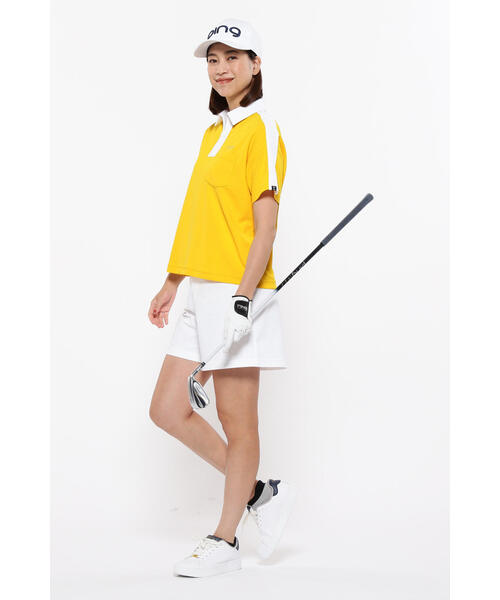 ポロシャツ ポロ 「PING APPAREL」超速乾カノコ半袖ポロシャツ 「GOLD」 (LADIES) レディース PING APPAREL】超速乾カノコ半袖ポロシャツ ＜GOLD＞ (LADIES