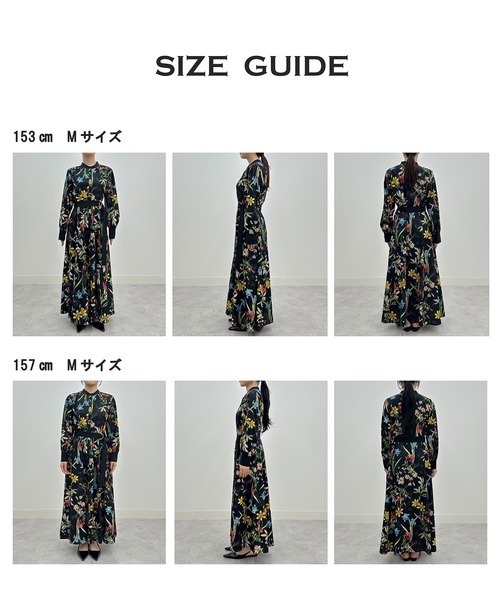 RANAN(ラナン)の「レトロフラワーシャツワンピース(ワンピース・レディース・ベージュ系/ブラック系・M/L/LL)」の17枚目の写真