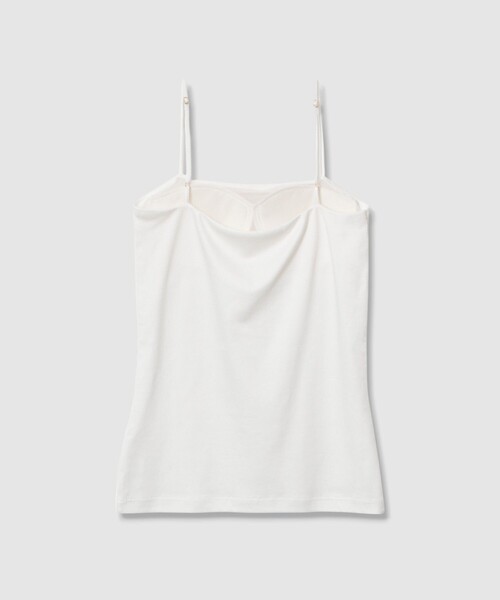 allureville(アルアバイル)の「スクエアネックカップインキャミソール(Tシャツ/カットソー・レディース・オフホワイト・2)」の11枚目の写真