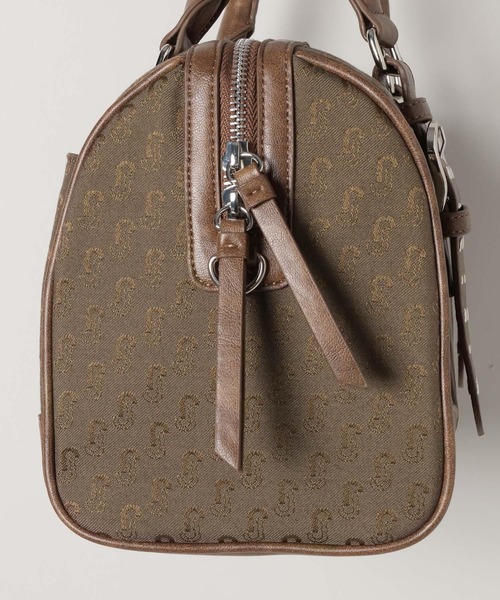 JEANASIS　モノグラムグラムジャガードボストンバックカーキ　完売品 JEANASIS｜スタッズジャガードモノグラムボストン | Rakuten Fashion