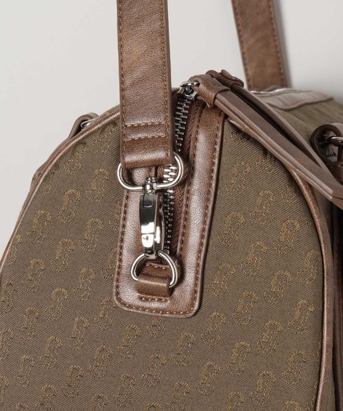 JEANASIS(ジーナシス)の「スタッズジャガードモノグラムボストン/576823(ボストンバッグ・レディース・レッド系その他/ブラック系その他/カーキ系・FREE)」の12枚目の写真