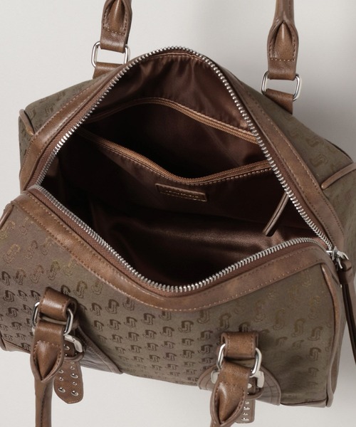 JEANASIS　モノグラムグラムジャガードボストンバックカーキ　完売品 楽天市場】【SALE／50%OFF】ジャガードモノグラムボストン