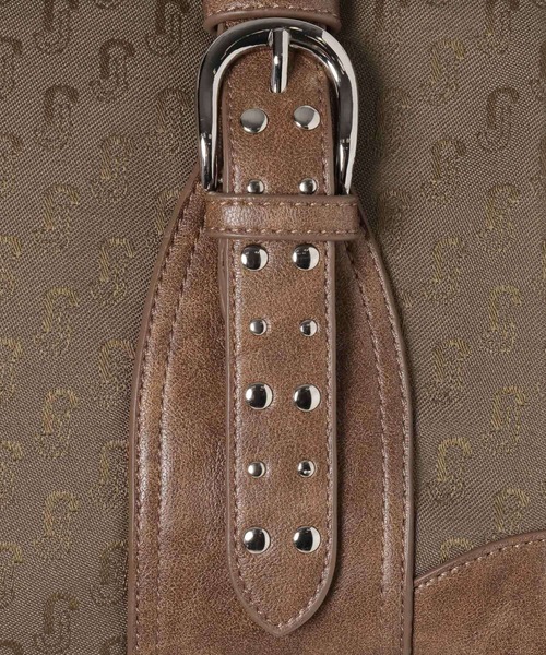 JEANASIS(ジーナシス)の「スタッズジャガードモノグラムボストン/576823(ボストンバッグ・レディース・レッド系その他/ブラック系その他/カーキ系・FREE)」の19枚目の写真