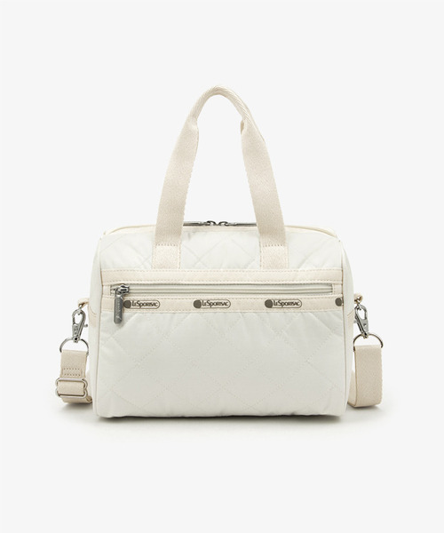LeSportsac（レスポートサック）の「EVERYDAY SM SATCHEL メレンゲドーンキルト（ショルダーバッグ・レディース・ホワイト・FREE）」の2枚目の写真