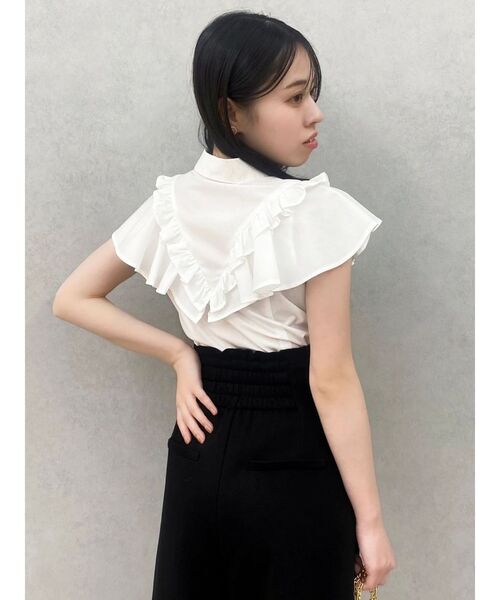 dazzlin（ダズリン）の「ラッフルフリルブラウス（シャツ/ブラウス・レディース・ホワイト/グレー/オフホワイト・FREE）」の22枚目の写真