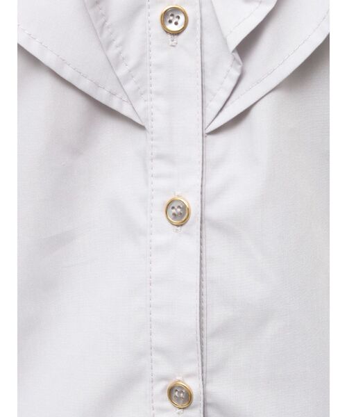 ダル　dhal フリルシャツ 100/2Poplin Frill Shirt | Dhal/DHAL DESIGN SHOP