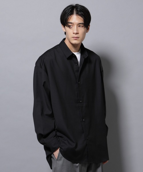 セール】ビッグドレープシャツ 長袖（シャツ/ブラウス）｜NANO