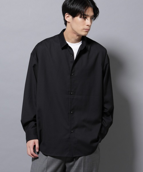 セール】ビッグドレープシャツ 長袖（シャツ/ブラウス）｜NANO
