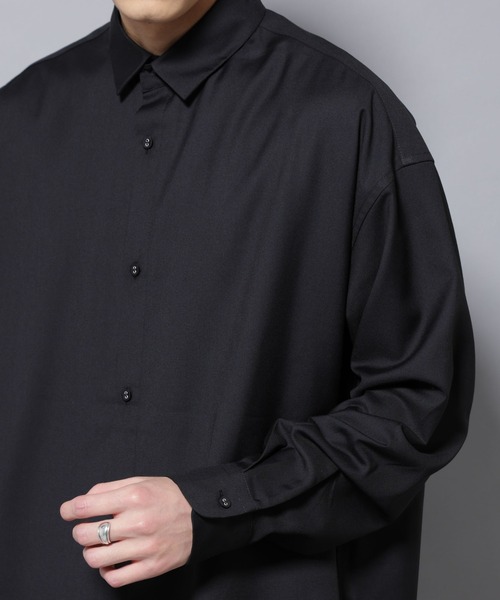 セール】ビッグドレープシャツ 長袖（シャツ/ブラウス）｜NANO