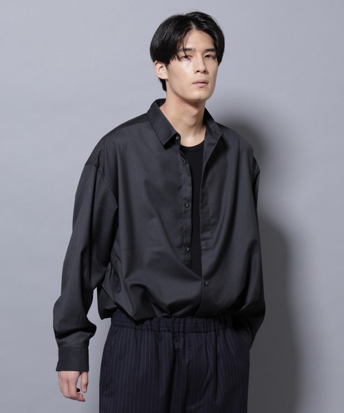 新品未使用未開封　Night Tempo '1986' シャツ XSブラック セール】ビッグドレープシャツ 長袖（シャツ/ブラウス）｜NANO