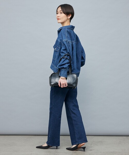 Rie Miller(リエミラー)の「【RM denim】袖ボリュームGジャン(デニムジャケット・レディース・インディゴブルー・FREE)」の5枚目の写真