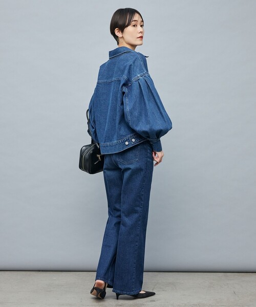 Rie Miller(リエミラー)の「【RM denim】袖ボリュームGジャン(デニムジャケット・レディース・インディゴブルー・FREE)」の6枚目の写真