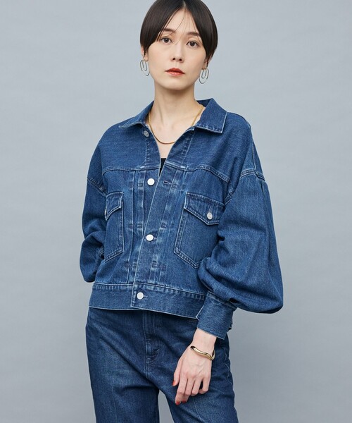 Rie Miller(リエミラー)の「【RM denim】袖ボリュームGジャン(デニムジャケット・レディース・インディゴブルー・FREE)」の15枚目の写真