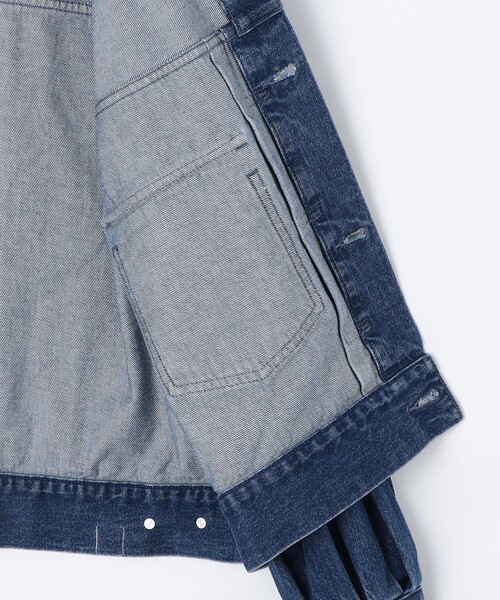 RM denim】袖ボリュームGジャン（デニムジャケット）｜Rie Miller