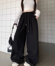 スウェットワイドパンツ