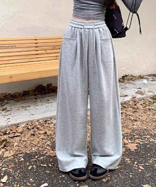 Teem Store(チームストア)の「スウェットワイドパンツ(その他パンツ・レディース・ネイビー/グレー/ブラック・L/M)」の6枚目の写真