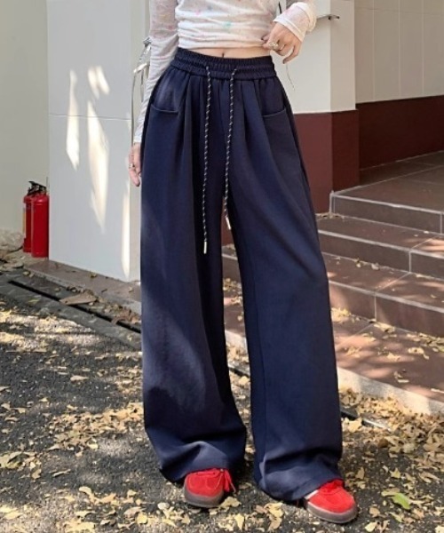 Teem Store(チームストア)の「スウェットワイドパンツ(その他パンツ・レディース・ネイビー/グレー/ブラック・L/M)」の9枚目の写真
