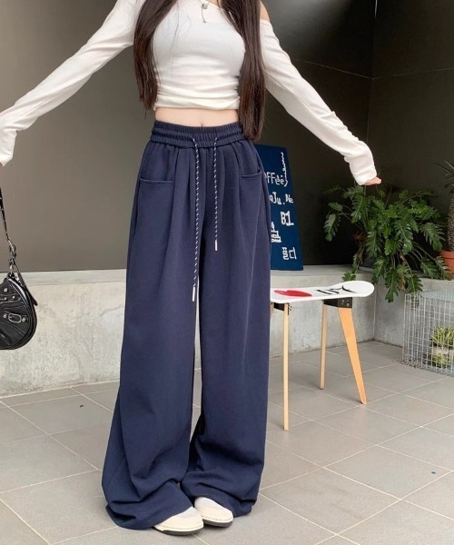 Teem Store(チームストア)の「スウェットワイドパンツ(その他パンツ・レディース・ネイビー/グレー/ブラック・L/M)」の16枚目の写真