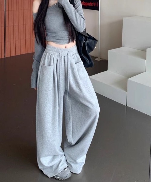 Teem Store(チームストア)の「スウェットワイドパンツ(その他パンツ・レディース・ネイビー/グレー/ブラック・L/M)」の17枚目の写真