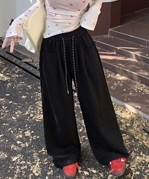 Teem Store(チームストア)の「スウェットワイドパンツ(その他パンツ・レディース・ネイビー/グレー/ブラック・L/M)」の11枚目の写真