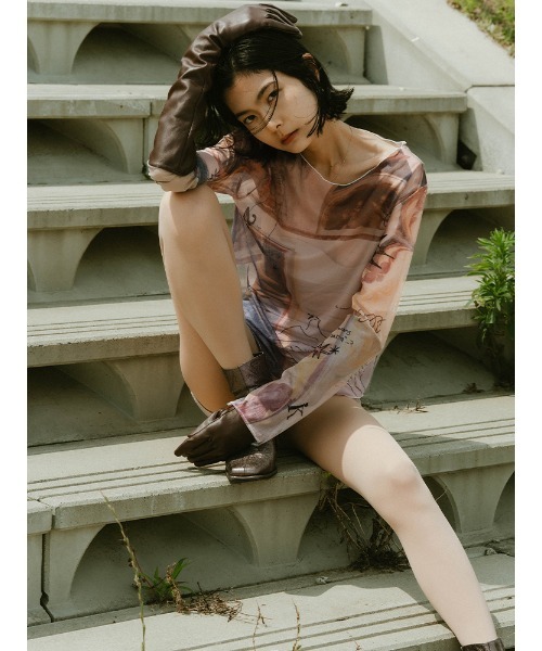 sahara（サハラ）の「sahara× KOTOKA IZUMI Sheer Top（Tシャツ/カットソー・レディース・その他1/その他2/その他3/その他4・FREE）」の7枚目の写真