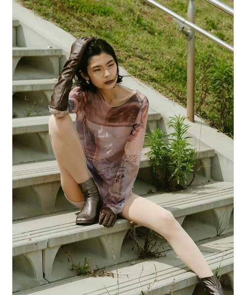 sahara（サハラ）の「sahara× KOTOKA IZUMI Sheer Top（Tシャツ/カットソー・レディース・その他1/その他2/その他3/その他4・FREE）」の8枚目の写真