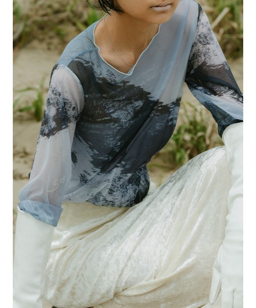 sahara（サハラ）の「sahara× KOTOKA IZUMI Sheer Top（Tシャツ/カットソー・レディース・その他1/その他2/その他3/その他4・FREE）」の18枚目の写真