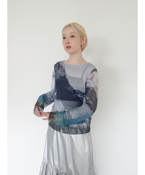 sahara（サハラ）の「sahara× KOTOKA IZUMI Sheer Top（Tシャツ/カットソー・レディース・その他1/その他2/その他3/その他4・FREE）」の17枚目の写真