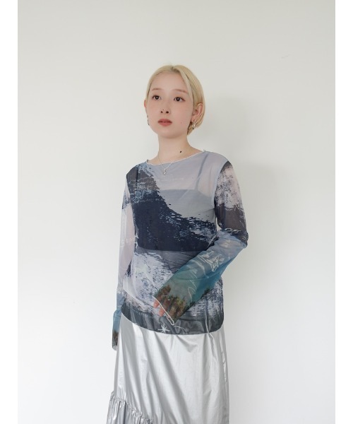 sahara（サハラ）の「sahara× KOTOKA IZUMI Sheer Top（Tシャツ/カットソー・レディース・その他1/その他2/その他3/その他4・FREE）」の16枚目の写真