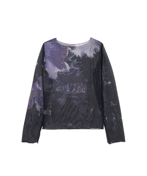 sahara× KOTOKA IZUMI Sheer Top Tシャツ sahara× KOTOKA IZUMI Sheer Top（Tシャツ/カットソー）｜sahara