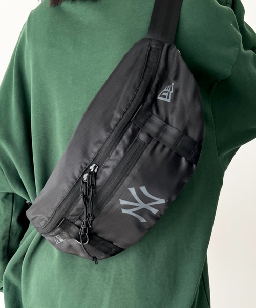 NEW ERA（ニューエラ）の「NEW ERA (ニューエラ)/MLB WAIST BAG/軽量 ロゴプリント ボディバッグ ウエストバッグ ウエストポーチ ヒップサック（ボディバッグ/ウエストポーチ・レディース・ブラック・FREE）」の6枚目の写真