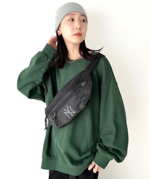 NEW ERA（ニューエラ）の「NEW ERA (ニューエラ)/MLB WAIST BAG/軽量 ロゴプリント ボディバッグ ウエストバッグ ウエストポーチ ヒップサック（ボディバッグ/ウエストポーチ・レディース・ブラック・FREE）」の5枚目の写真