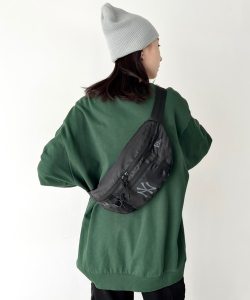 NEW ERA（ニューエラ）の「NEW ERA (ニューエラ)/MLB WAIST BAG/軽量 ロゴプリント ボディバッグ ウエストバッグ ウエストポーチ ヒップサック（ボディバッグ/ウエストポーチ・レディース・ブラック・FREE）」の8枚目の写真