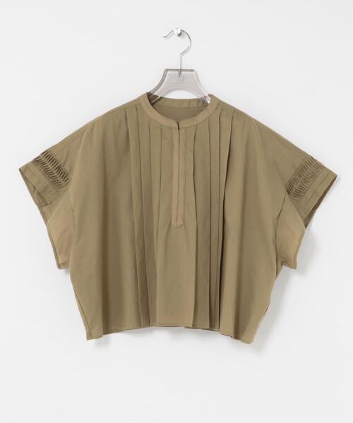 URBAN RESEARCH(アーバンリサーチ)の「ハーフスリーブタックショートシャツ(シャツ/ブラウス・レディース・グリーン系その他/ブラック/オフホワイト・FREE)」の20枚目の写真