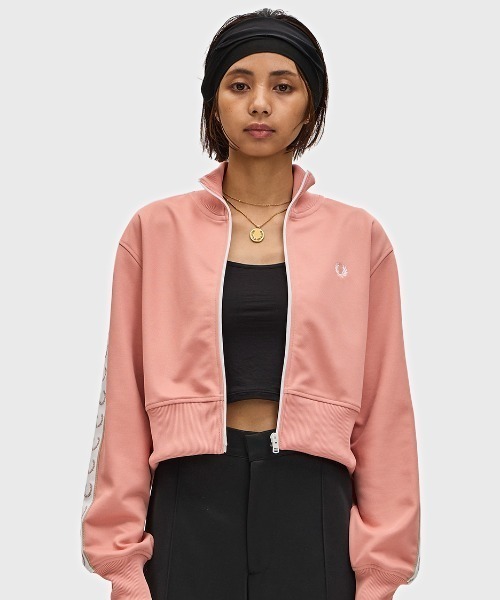 FRED PERRY ピンク ジップアップジャージ D36 FRED PERRY ピンク ジップアップジャージ D36 - メルカリ