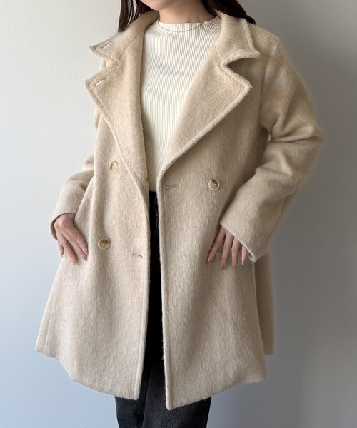 セール】2wayカラーシャギーミドルコート（その他アウター）｜mipiarl