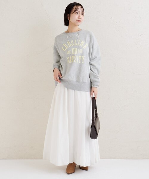 mystic（ミスティック）の「【2サイズ展開 / オールシーズン着られる】バルーンロングスカート（スカート・レディース・ブラック/オフホワイト・1/2）」の11枚目の写真