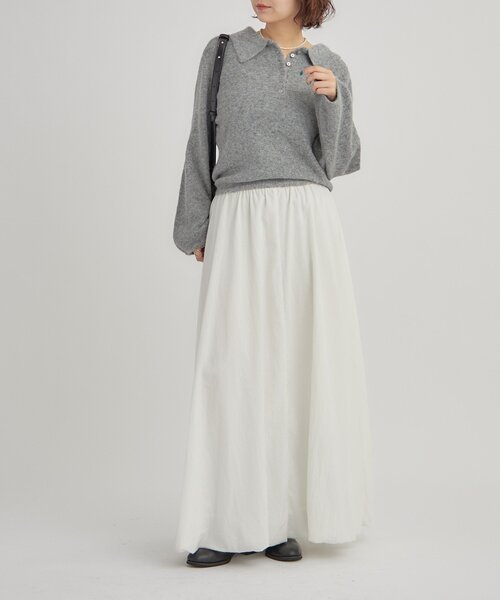 2サイズ展開 / オールシーズン着られる】バルーンロングスカート