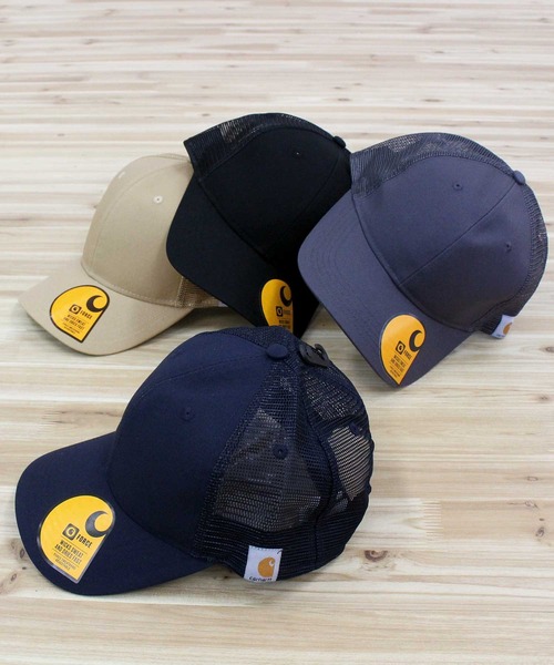 Carhartt（カーハート）の「ラギッド プロフェッショナルシリーズ キャンバス メッシュバック キャップ 帽子 M Rggd Pro Series Cnvs Msh Bck Cp（キャップ・メンズ・ネイビー/ベージュ/ブラック/グレー・O/S）」の5枚目の写真