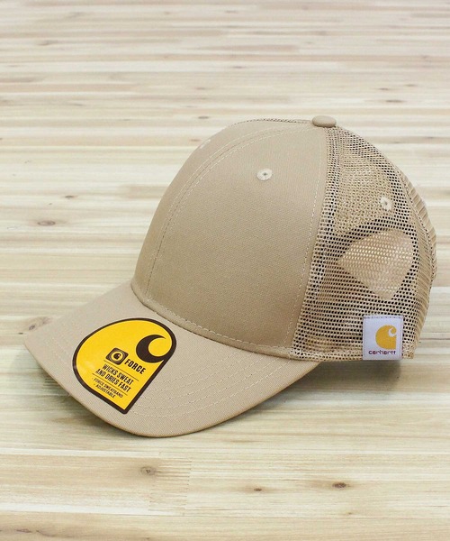 Carhartt（カーハート）の「ラギッド プロフェッショナルシリーズ キャンバス メッシュバック キャップ 帽子 M Rggd Pro Series Cnvs Msh Bck Cp（キャップ・メンズ・ネイビー/ベージュ/ブラック/グレー・O/S）」の9枚目の写真