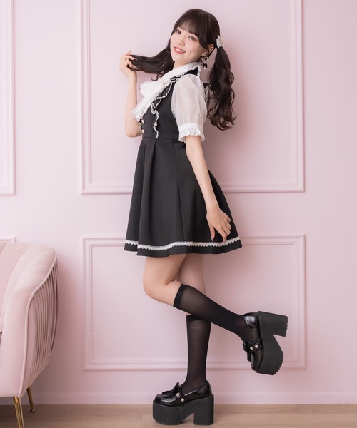 ROJITA(ロジータ)の「ヨークデザインボータイワンピース(ワンピース・レディース・ネイビー/ブラック・FREE)」の20枚目の写真